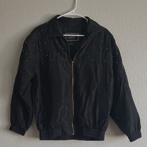 Black Jacket with Gold Accents